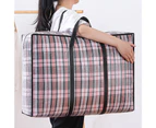 Sunshine Quilt Storage Bag Multifunctional Super Large Capacity Woven Thickened Quilt Luggage Packing Bag for Home -Black S