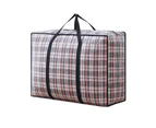 Sunshine Quilt Storage Bag Multifunctional Super Large Capacity Woven Thickened Quilt Luggage Packing Bag for Home -Black M