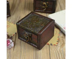 Sunshine Vintage Small Wooden Lock Jewelry Holder Necklace Bracelet Storage Gift Box-