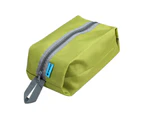 Sunshine Storage Pouch Zipper Closure Waterproof Oxford Cloth Hanging Shoes Bag for Travel-Green