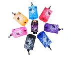 Sunshine Foldable Floral Large Capacity Shopping Handbag Grocery Storage Bag Tote Pouch-Purple