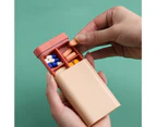 Sunshine Portable Mini Outdoor Travel Compartment Medicine Tablet Pill Storage Case Box-Pink