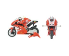 Mini RC Motorcycle High Speed Radio Controlled 2.4GHz Motorbike Children Toy - Red