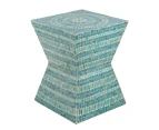 Turquoise Morocco Shell Side Table