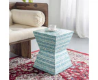Turquoise Morocco Shell Side Table
