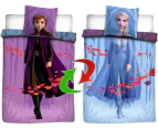 Disney Frozen Anna and Elsa Quilt Cover Set - Single Bed