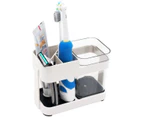Tooth holder-single cup 2214Toothbrush Toothpaste Stand Holder with 1 Cup Bathroom Storage Organizer