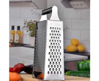 4 Sided Grater Box, Square Stainless Steel Grater For Kitchen Vegetables Fruit Cheese