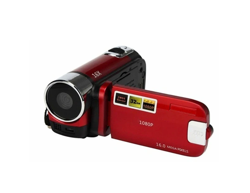 langma bling 2.7inch Portable Digital Full High Clarity 1080P 1600W DV Video Camera Zoom Camcorder-Red