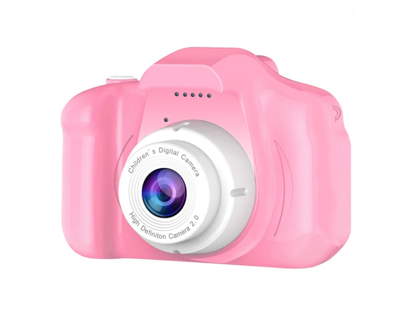 langma bling Mini 2inch Screen High Clarity 1080P 8MP Digital Video Recorder Camcorder Kids Camera Toy-Pink