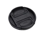 langma bling 49/52/55/58/62/67/72/77/82mm Dust-Proof Snap-on Camera Front Lens Cap for Canon-Black 82mm