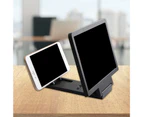 langma bling Phone Holder Durable Magnifier Design High Quality ABS Lens Universal Cell Phone Display Stand for Most Smart Phone-White