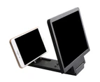 langma bling Phone Holder Durable Magnifier Design High Quality ABS Lens Universal Cell Phone Display Stand for Most Smart Phone-Black