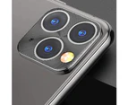 langma bling Anti-Scratch Metal Phone Rear Camera Lens Protectors Ring for iPhone 11 Pro Max-Black for iPhone 11