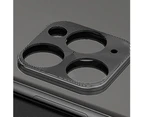 langma bling Anti-Scratch Metal Phone Rear Camera Lens Protectors Ring for iPhone 11 Pro Max-Black for iPhone 11