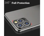 langma bling Metal Mobile Phone Back Camera Lens Cover Protective Ring for iPhone 11 Pro Max-Silver for iPhone 11 Pro