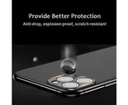 langma bling Metal Mobile Phone Back Camera Lens Cover Protective Ring for iPhone 11 Pro Max-Black for iPhone 11 Pro