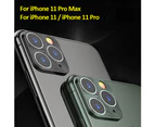 langma bling Metal Mobile Phone Back Camera Lens Cover Protective Ring for iPhone 11 Pro Max-Green for iPhone 11
