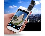 langma bling 3 in 1 Mobile Phone Camera Fish Eye Macro Super Wide Angle Lens Kit with Clip-Black