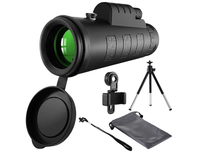 langma bling Monocular Telescope Multifunctional HD-compatible Night Vision 40 x 60 Compass Optical Zoom Phone Telescope for Travel- 4