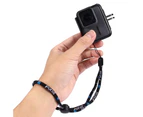 langma bling Universal Nylon Neck Hand Wrist Strap Hanging Lanyard for GoPro Action Cameras-Black