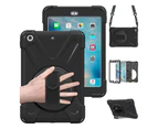 iPad Mini Case iPad Mini 1 2 3 Case Cover with 360 Degree Rotating Kickstand Hand Grip Strap Shoulder Strap ShockProof Rugged Protective Cover
