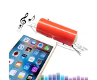 langma bling Mini Portable 3.5mm Stereo Speaker Music Sound Amplifier for Mobile Phone Tablet-Blue