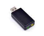 langma bling USB External 7.1 Channel Sound Card 3.5mm Jack Microphone Audio Adapter for PC-