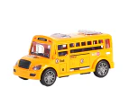 School Bus Toy Simulated Fall-resistant Plastic Inertial School Bus Toy for Boy - Orange
