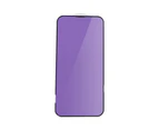 Phone Tempered Glass Anti-fingerprint Ultra-thin Mobile Phone Screen Protective Glass Private Film-Purple for iPhone 13 Pro