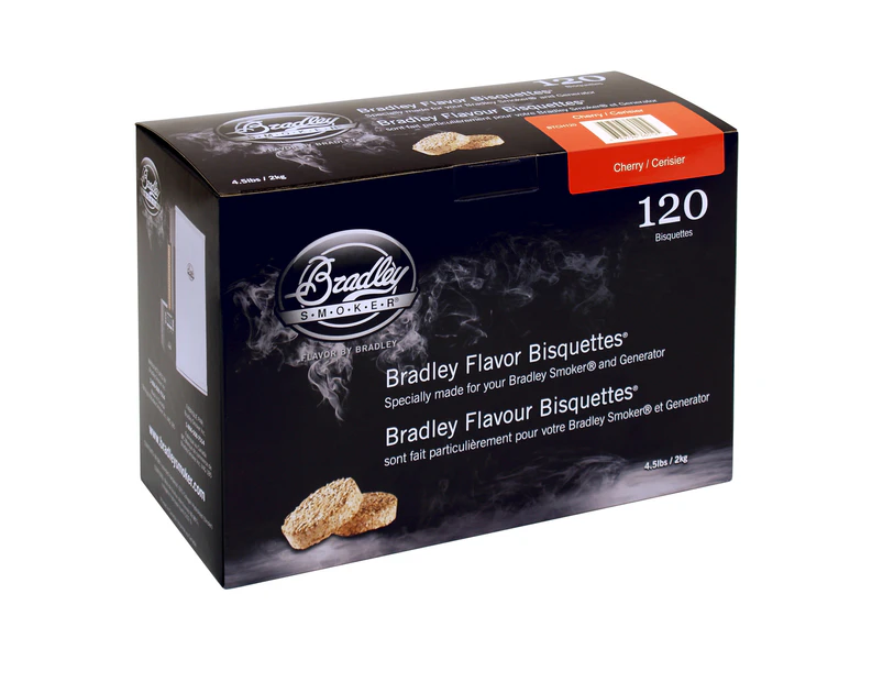 Bradley Cherry Bisquettes 120 Pack - BTCH120