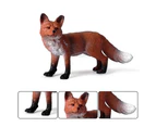 Bestjia Realistic Fox Wild Animal Figure PVC Figurine Crafts Kids Toy Desktop Decor - #750