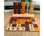Wooden Stacking Counting Rings Block Math Arithmetic Learning Education Kids Toy