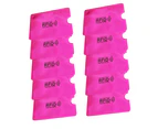 10Pcs Portable Anti-magnetic RFID Credit Bank ID Card Sleeve Protective Case Purple