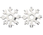 Gifts for Men - 18-in-1 Snowflakes Multi-Tool, Gadgets for Men, Christmas Gifts, Cool Tools Small Gifts for Men, Dad(2Pack)