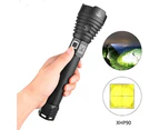 Led Flashlight, 10000 Lumens Xhp90 Ultra Powerful Adjustable Zoomable Waterproof Torch, Usb Rechargeable Flashlight