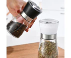 Premium Stainless Steel Salt and Pepper Grinder Set of 2 180ML - Adjustable Ceramic Sea Salt Grinder & Pepper Grinder