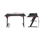 Artiss Gaming Desk Computer Desks LED Light 120CM