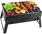 1pc-Folding BBQ Rack-Portable Barbecue Mini Foldable Charcoal Grill BBQ Grill Demountable Tabletop Grill 35 x 27 x 19.5 cm