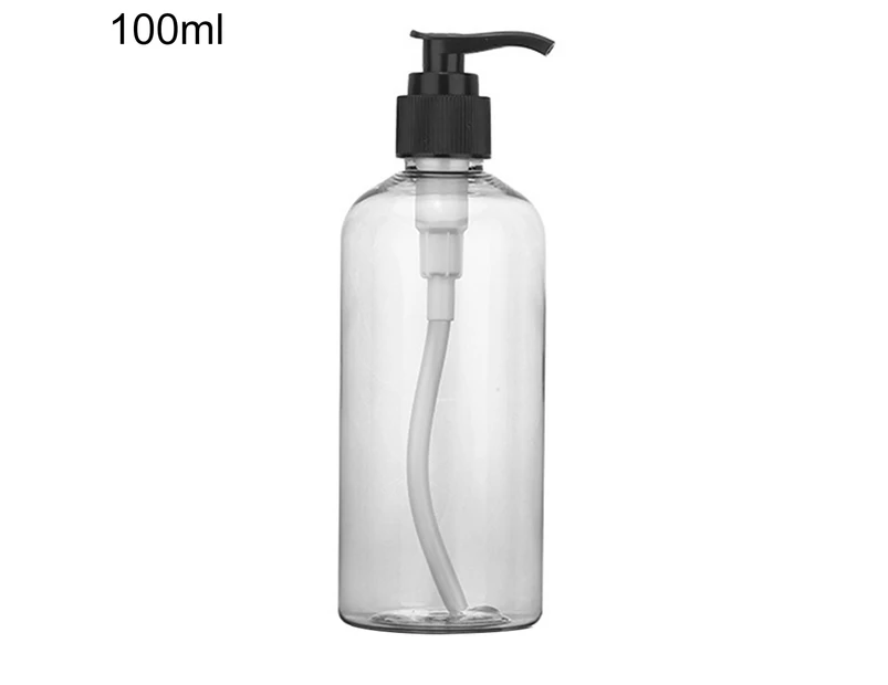 Sunshine Empty Refill Bottle Durable Large Capacity High Quality Plastic Practical Pump Bottle for Home-Transparent 100ML
