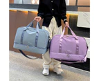 Sunshine Travel Bag Dust-proof Large Capacity Nylon Dry Wet Separation Duffle Bag for Women-Pink