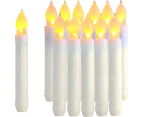 Set of 12 LED taper candles, flameless table candles, battery operated Harry Potter candles for Mother's Day gift