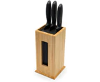 Bamboo Knife Stand and Tiered Storage Organiser Knife Block Holder Square