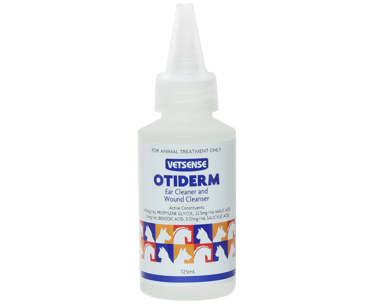 Vetsense Otiderm Wound & Ear Cleaner for Pet Horses Dogs & Cats 125ml