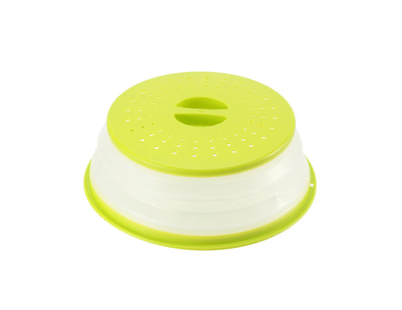 Microwave Splatter Cover Microwave Cover for Food BPA Free Lid Microwave Splatter Guard Fit More Plates -green