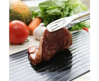 L size black quick thaw plate2-in-1 Fast Defrosting Meat Tray Chopping Board Rapid Safety Thawing Tray Quick Thawing Plate