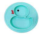 Silicone Divided Toddler Baby Plates，Portable Non Slip Suction Plates for Children Babies and Kids