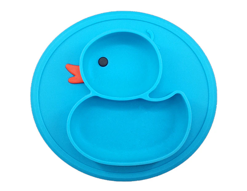 Silicone Divided Toddler Baby Plates，Portable Non Slip Suction Plates for Children Babies and Kids