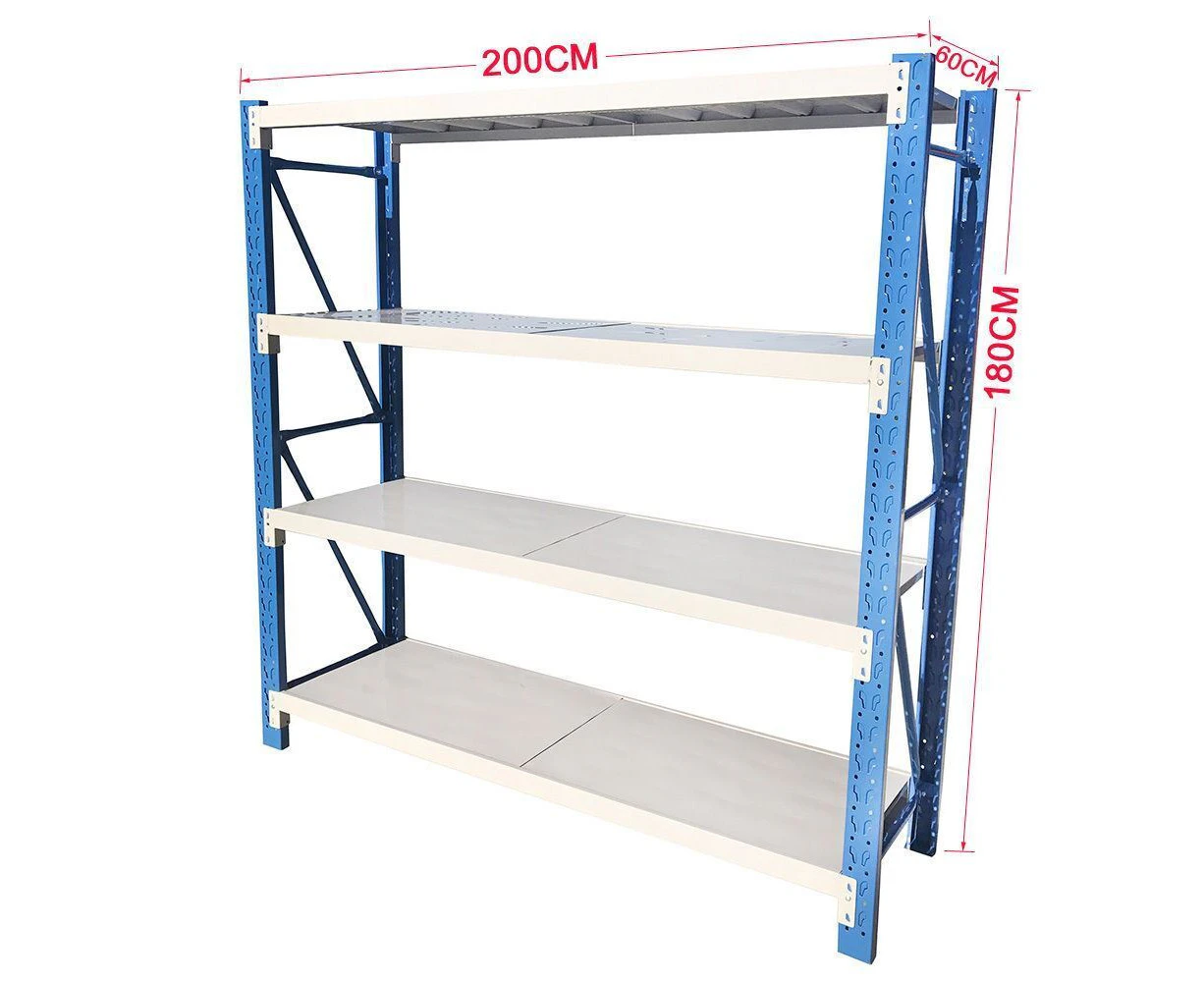 Creek Brothers 1.8Mx2M Garage Shelving Warehouse Storage Racking Shed Shelf BLUE GREY