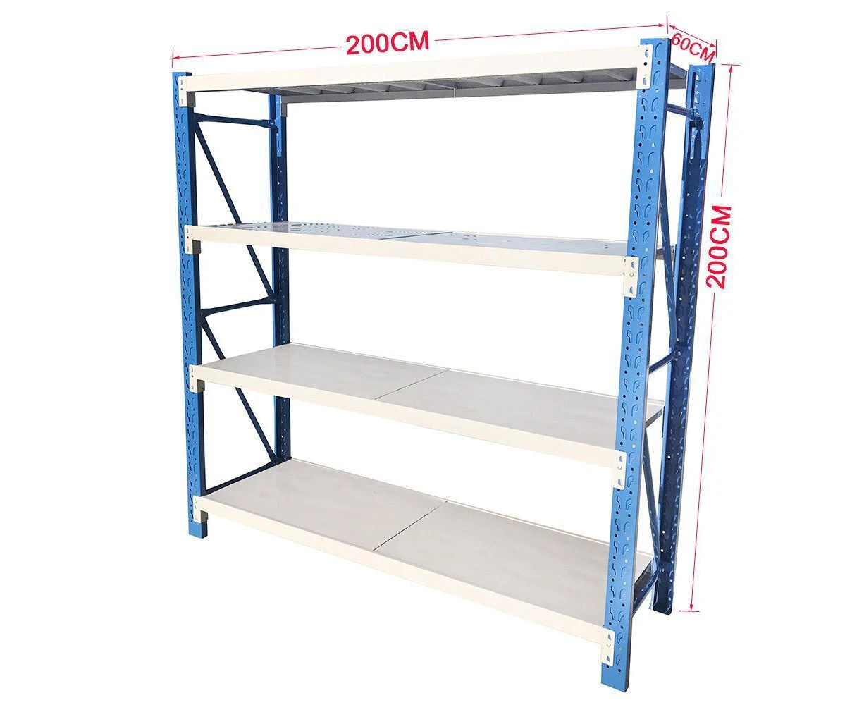 Creek Brothers 2Mx2M Garage Shelving Warehouse Storage Racking Shed Shelf BLUE GREY